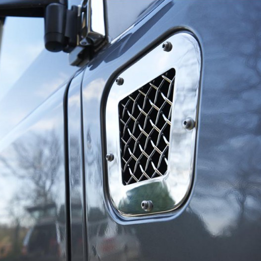 Zunsport Wire Mesh Fender and Side Vent Set in Chrome - Image 2